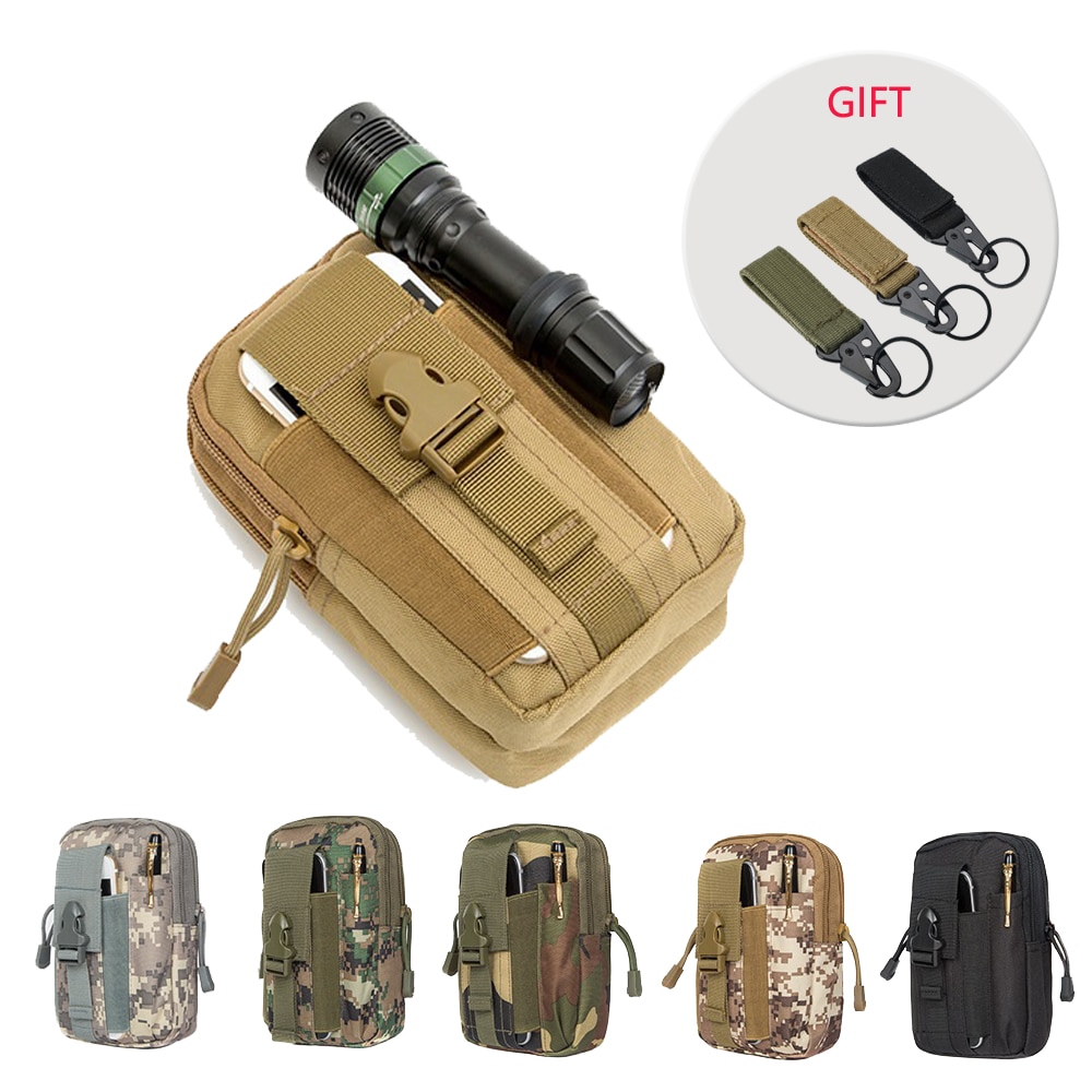 Men Tactical Molle Pouch Belt Waist Pack Bag Small Pocket Survival Tool Military EDC Pouch