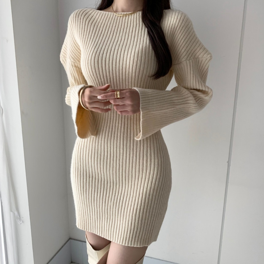 Amoretu Womens Sweater Dresses Fall Long Sleeve V Jamaica