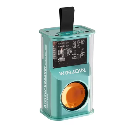 A36 Wireless Bluetooth Stereo Surround Speakers Audio Player Loudspeaker Mecha Speakers Shake The Bass Transparent 1