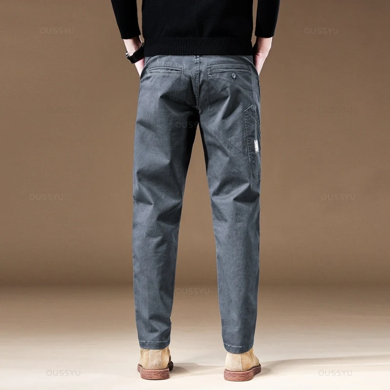 Multi-pockets Elastic Work Cargo Pants Men Wear-resistant Protective Safety Work Trousers Outdoor Casual Sports Tactical Pants
