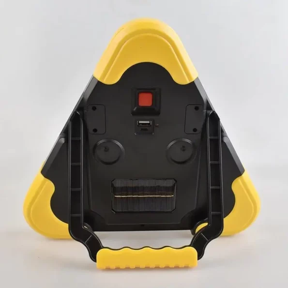 2-IN-1 Solar Emergency Triangular Roadside Warning Light Safety ...