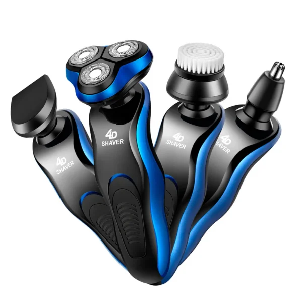 Electric Shaver 4 in 1 Razor Rechargeable Electric Beard Trimmer ...