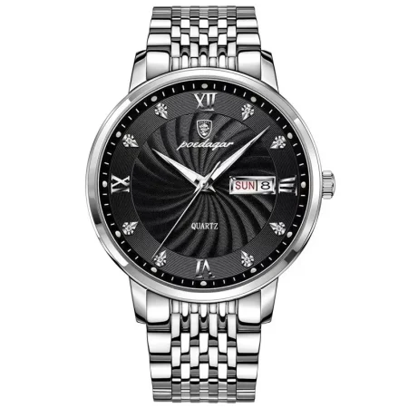POEDAGAR Classic Men’s Watch Outdoor Waterproof Sports Watch Suitable for Students and Business Swiss Quartz Movement Watch 1