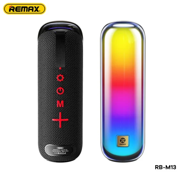 REMAX Portable Wireless Speaker Bluetooth 5.4 Dynamic Multicolored LED ...