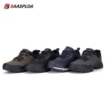 Baasploa New Man’s Hiking Shoes Fashion Waterproof Male Outdoor Sneakers Comfortable Shoes Men Anti-Slip Wear-Resistant Footwear 1
