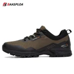 Baasploa New Man’s Hiking Shoes Fashion Waterproof Male Outdoor Sneakers Comfortable Shoes Men Anti-Slip Wear-Resistant Footwear 1