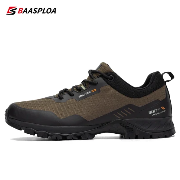 Baasploa New Man's Hiking Shoes Fashion Waterproof Male Outdoor Sneakers Comfortable Shoes Men Anti-Slip Wear-Resistant Footwear 3