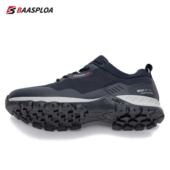 Baasploa New Man's Hiking Shoes Fashion Waterproof Male Outdoor Sneakers Comfortable Shoes Men Anti-Slip Wear-Resistant Footwear 4