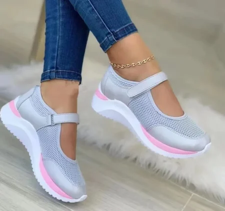 Summer New Women's Casual Breathable Mesh Fashion Brand Platform Vulcanized Shoes for Ladies