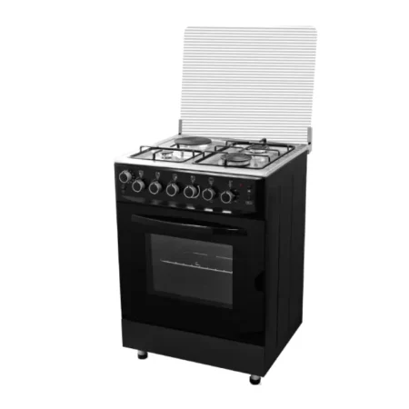 Vision Plus VPSC3155B 3 Gas + 1 Electric Plate 55X60 Standing Cooker with Electric Oven