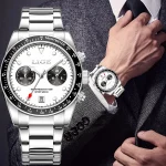 Lige Luxury Watch for Man Waterproof Luminous Date Luminous Stainless Steel Men Watch Casual Quartz Men's Watches Male Clock