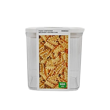 White Food Container with Valve