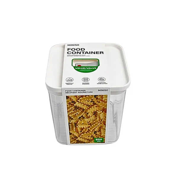Container With Valve White Food Container with Valve - Sophie's Online Shopping