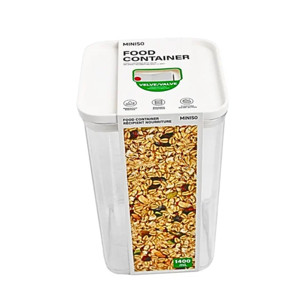Container With Valve White Food Container with Valve - Sophie's Online Shopping