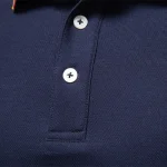 AIOPESON 2025 New Men\’s Henley Polo Shirts for Men Cotton Solid Color Long Sleeve Polo Desinger Social Luxury Touch Male