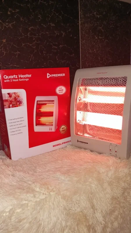 Premier PRH003 Quartz Portable Electric Room Heater/ Warmer 800W