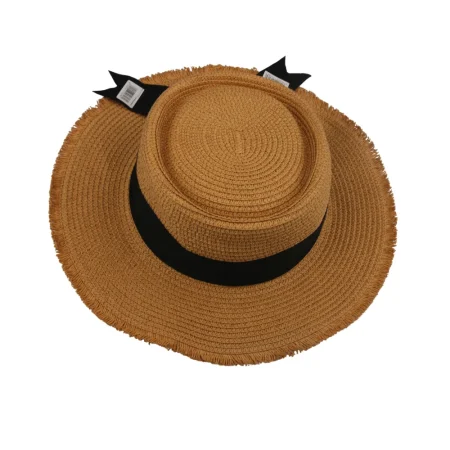 Deckle-Edged Straw Hat