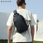 Bange Lightweight Everyday Sling Chest Bag Waterproof Minimalist Ergonomic Crossbody Bag for Men