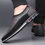 leather men shoes slip on gentleman style Daily business office shoes Elegant adult Flats loafers men big size 48 49 50 51 52 53