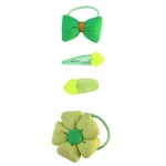 Kids' Flower Design Colorful Hair Accessories Kit