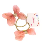 Lovely Hair Tie with Gauzy Bow (2 pcs)