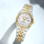 CURREN Luxury Original Ladies Watch Luminous Waterproof Date Woman Wristwatch Stainless Steel Women Quartz Watches Female