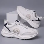 New Designer Leather Sneakers for Men Autumn Winter New Designer Casual Shoes Male Solid Color Outdoor Sports Running Shoes Man