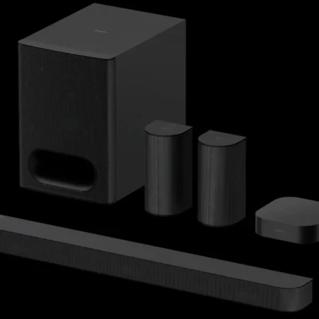 Sony BRAVIA HT-S60 Theater System 6, 5.1ch Home Theater System Sound bar with subwoofer and Rear Speakers