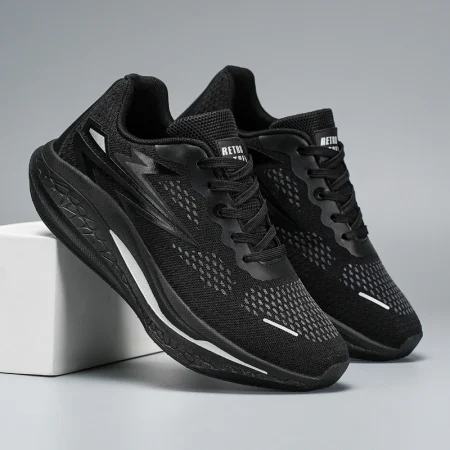 Running Shoes men Mesh Breathable Flat Cushioning Soft Comfortable Sneakers Outdoor Gym Trendy Casual Jogging Shoes for Women