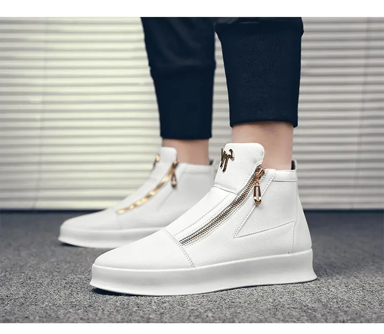sneakers men's white ankle boots