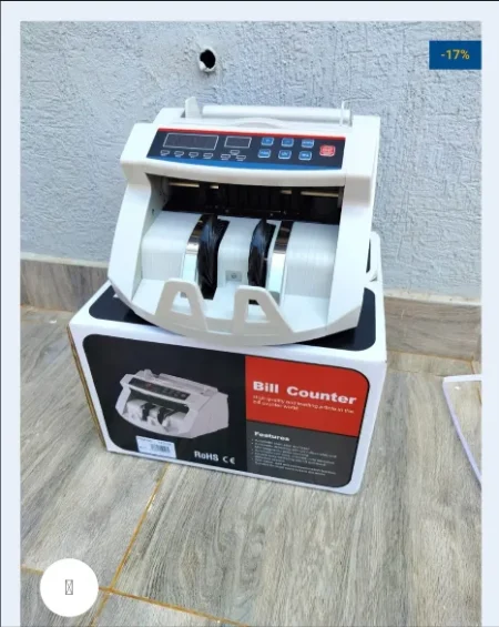 Automatic Money Counting Machine with Digital Display – High-Speed Bill Counter with Counterfeit Detection for Cash Handling & Business Use