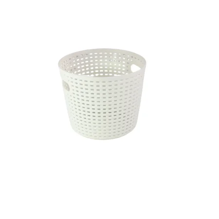 Plaid Round Storage Basket (S)